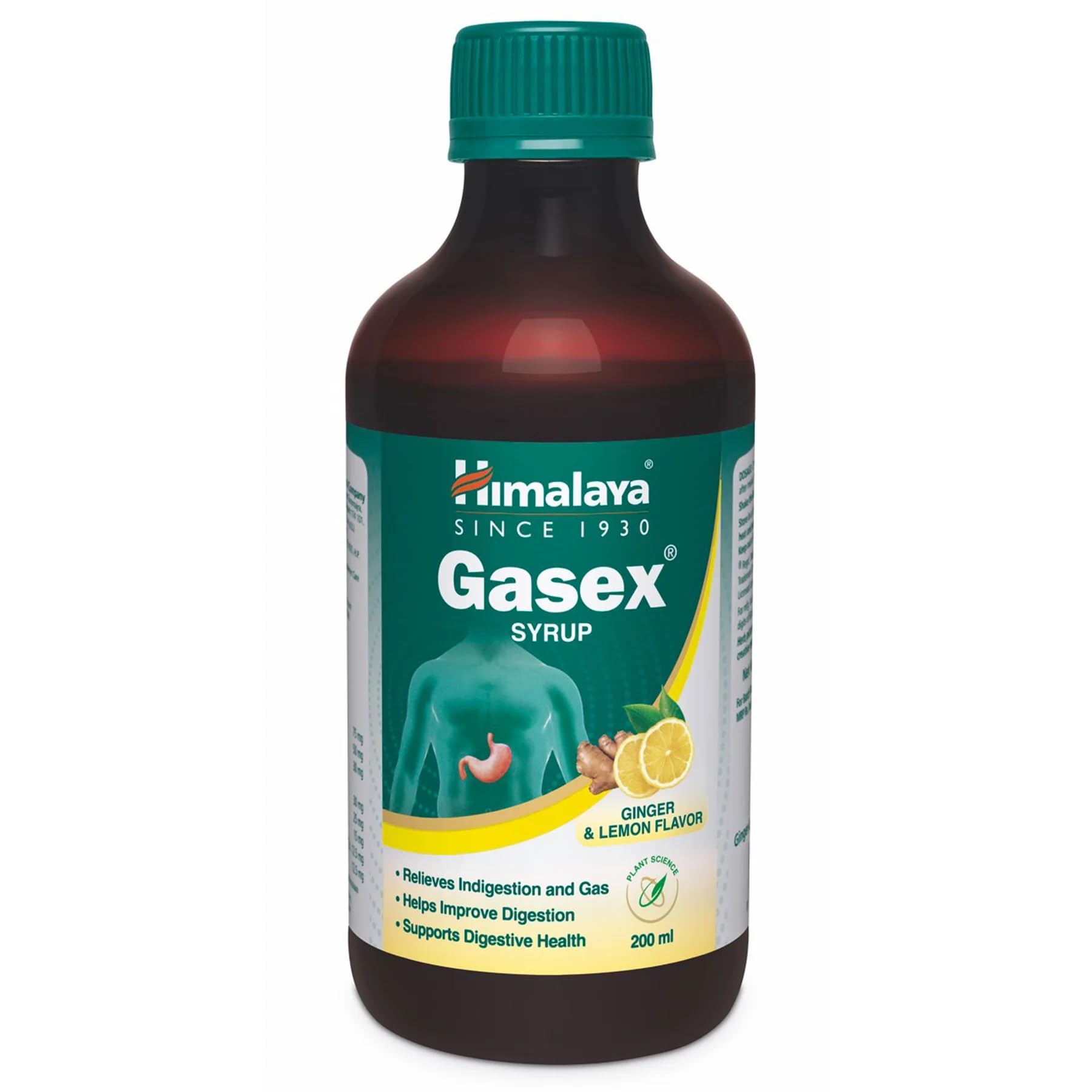 Himalaya Gasex Syrup - 200 Ml (Ginger Lemon) - Syrup INDIAN
