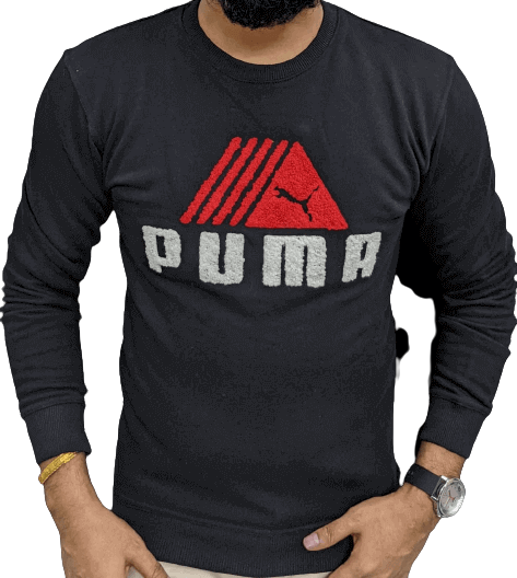 Puma Sweatshirt For Men Black colour Size - L