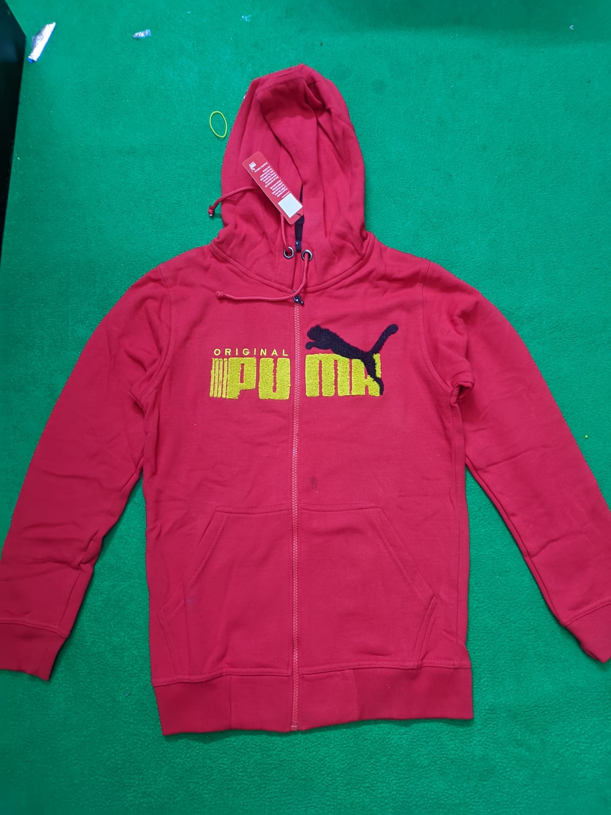 Puma Hoodie stylish ZIPPER For Men Red Size - M