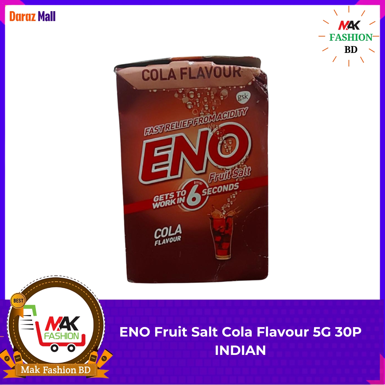 ENO Fruit Salt Cola Flavour 5G 30P INDIAN  199242197