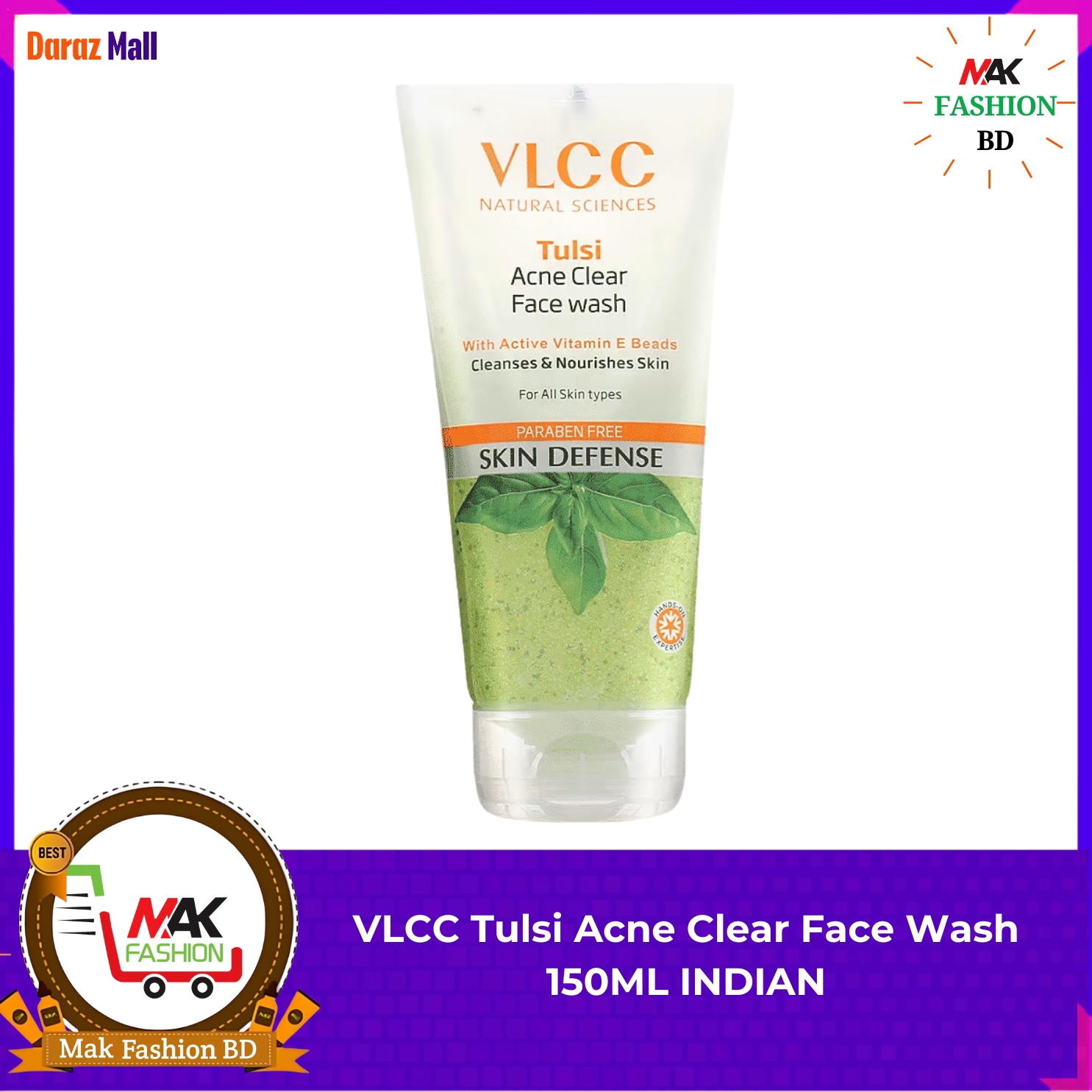 VLCC Tulsi Acne Clear Face Wash 150ML INDIAN  -203845074