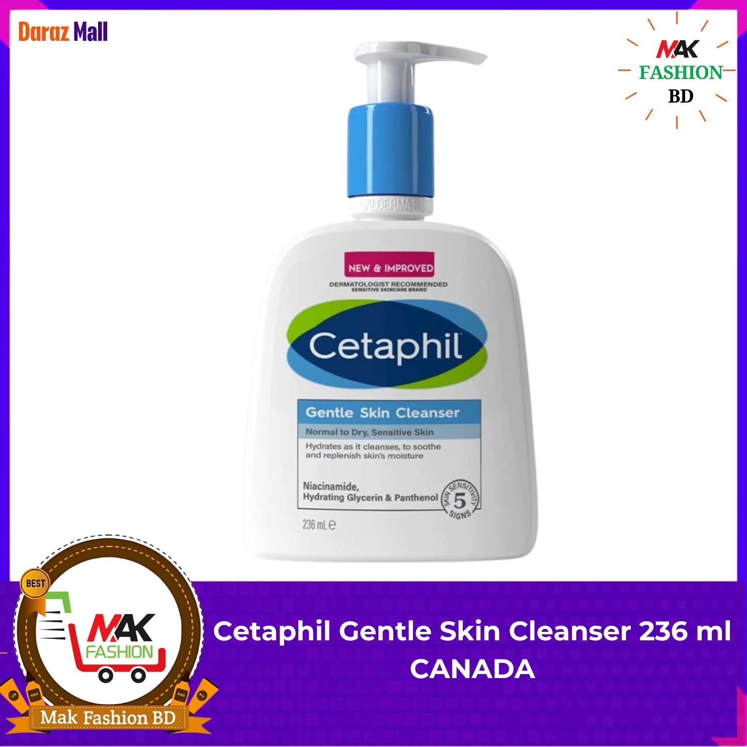 Cetaphil Gentle Skin Cleanser 236 ml CANADA -257931539