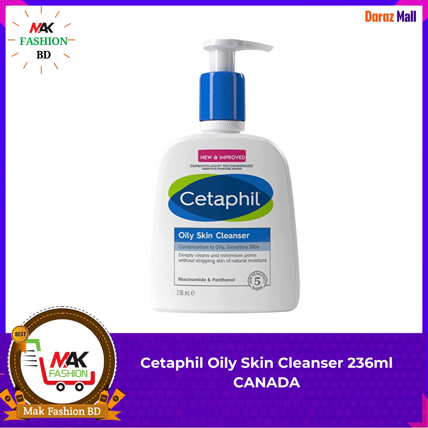 Cetaphil Oily Skin Cleanser 236ml CANADA -296813285
