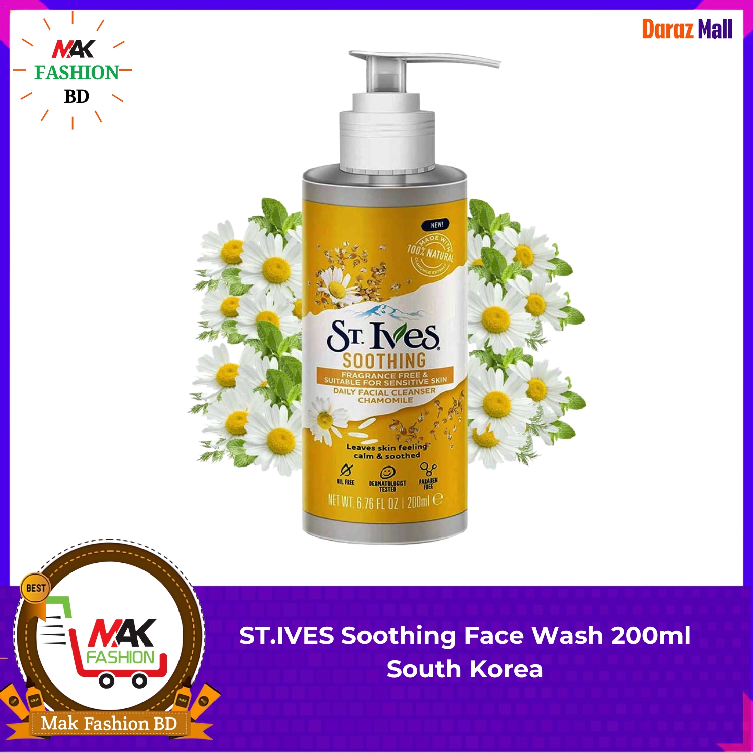 ST.IVES Soothing Face Wash 200ml South Korea 307559419