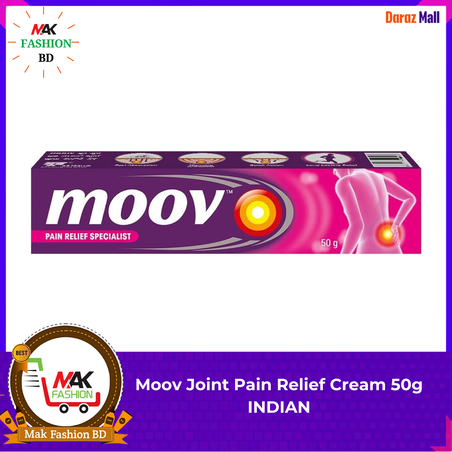 Moov Joint Pain Relief Cream (INDIAN) – 50g -316856836