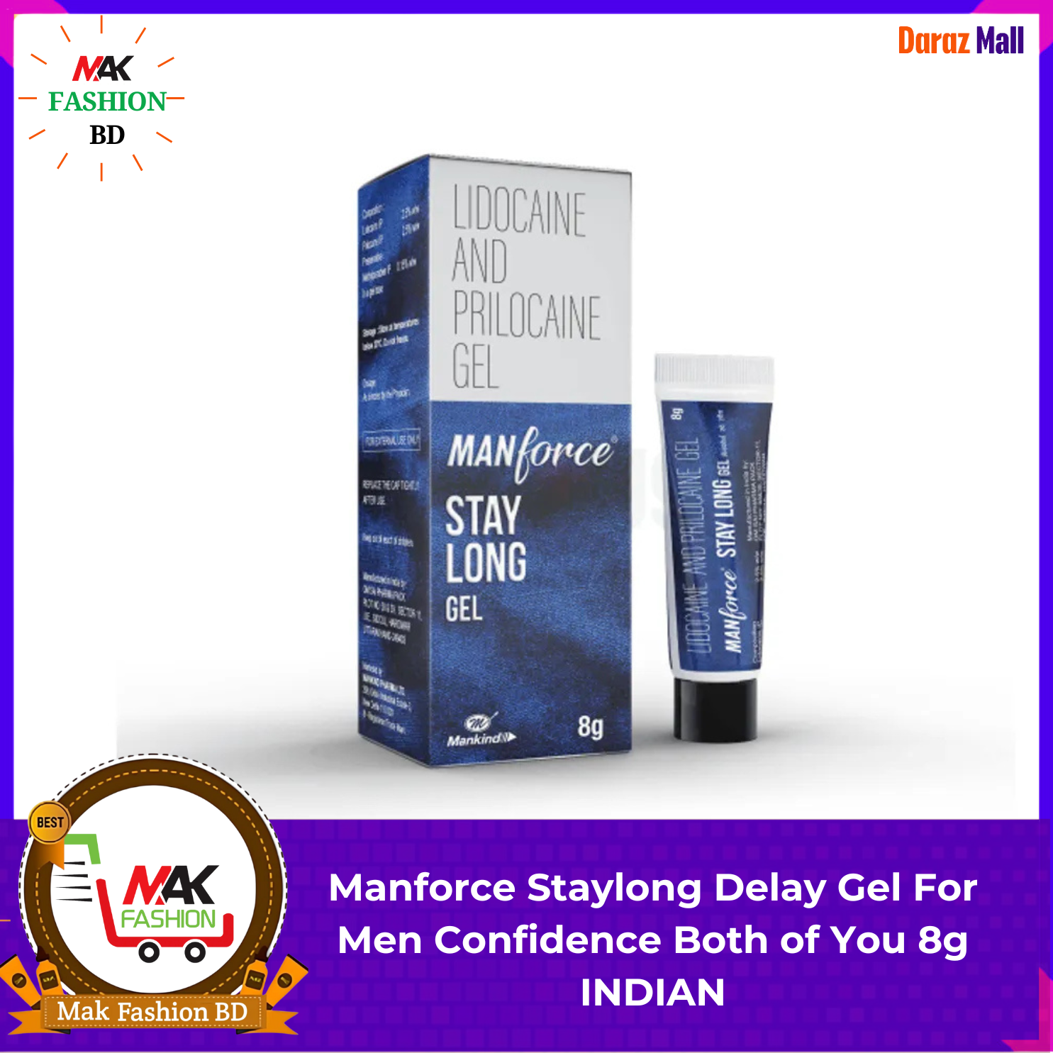 Manforce Staylong Delay Gel For Men Confidence Both of You  8g INDIAN -316855943