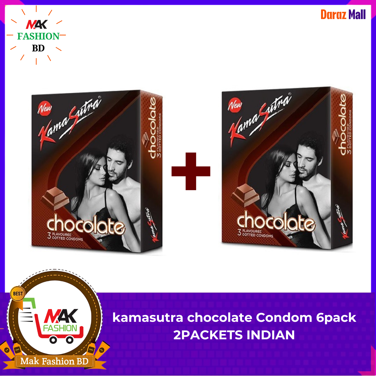 kamasutra chocolate Condom 6pack 2PACKETS INDIAN  318649128