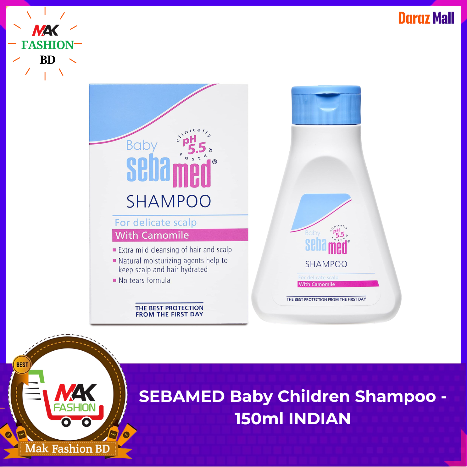 Sebamed Baby Children Shampoo 150ml INDIAN 320717742