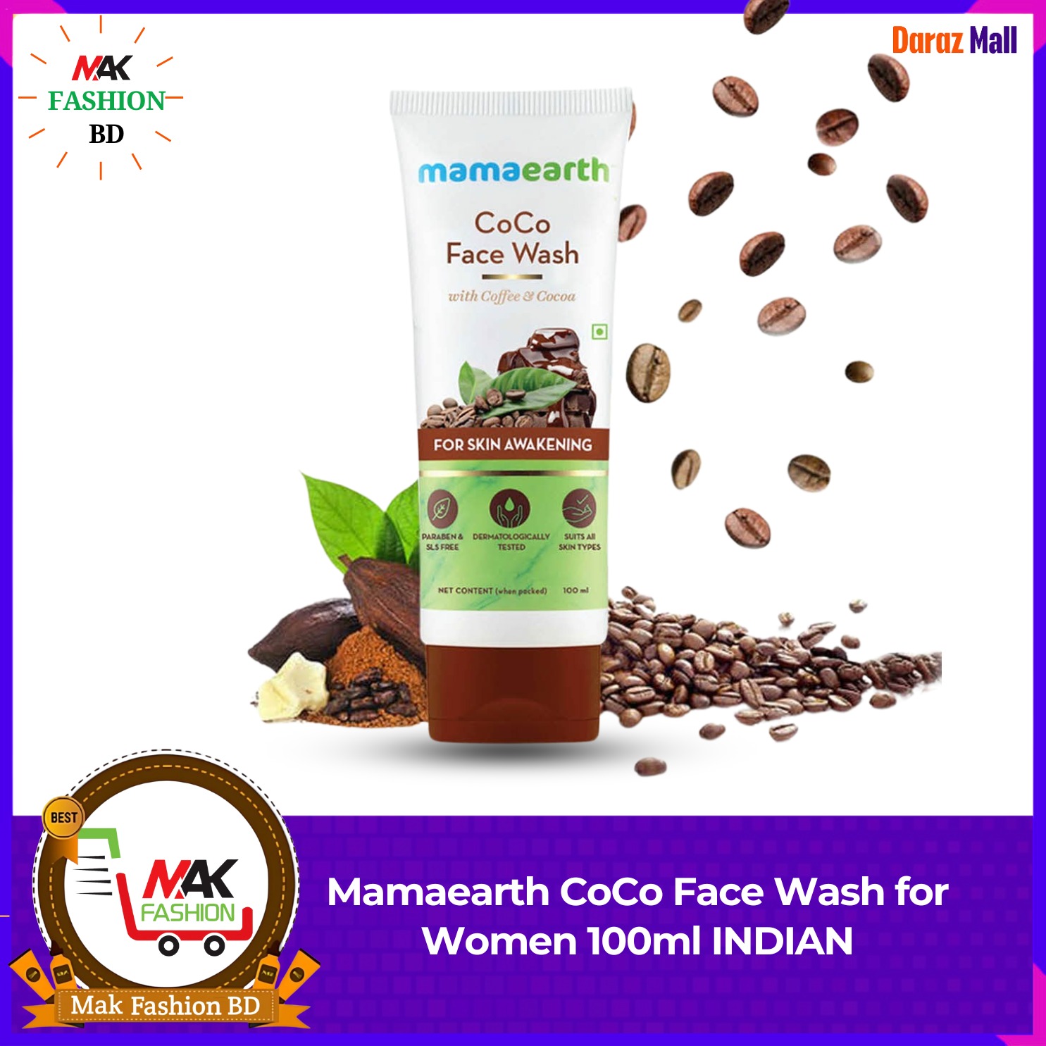 Mamaearth CoCo Face Wash for Women 100ml INDIAN 362989868