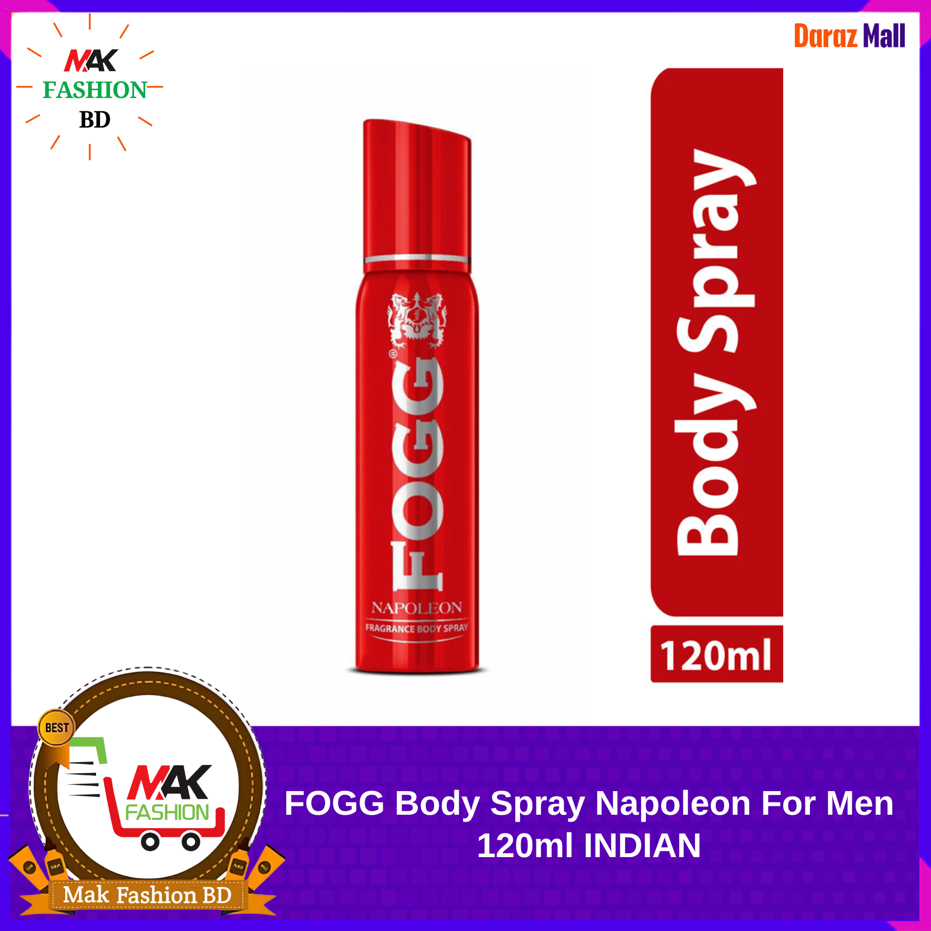 FOGG Body Spray Napoleon For Men 120ml INDIAN 332420928