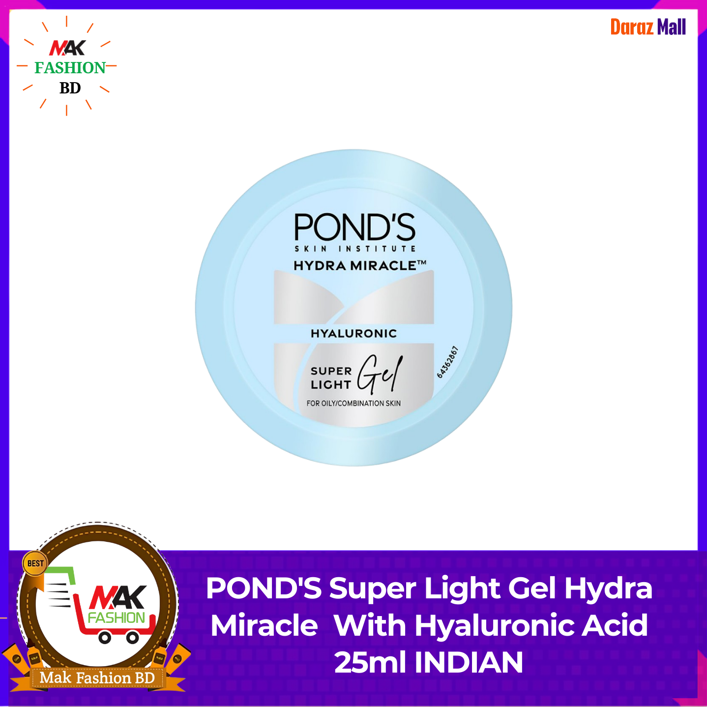 POND'S Super Light Gel Hydra Miracle With Hyaluronic Acid 25ml INDIAN 469808100