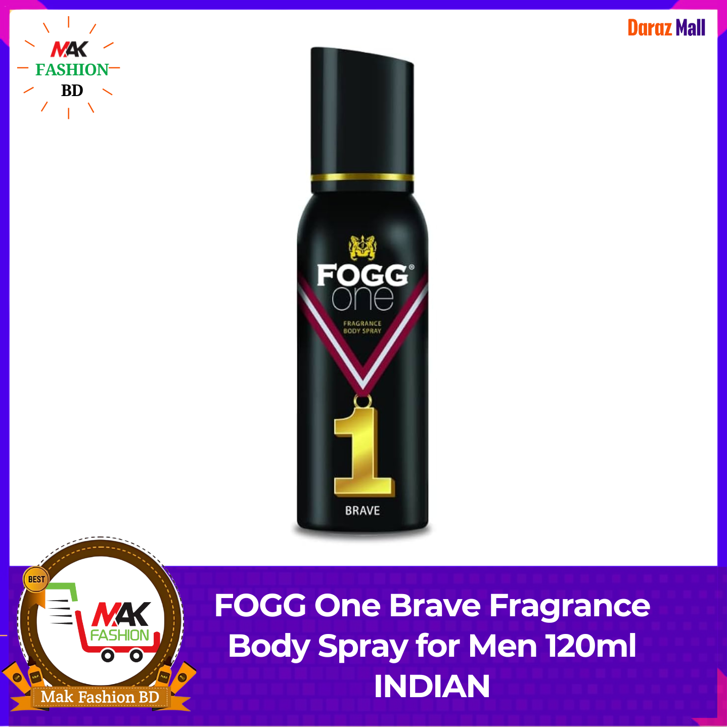 FOGG One Brave Fragrance Body Spray for Men 120ml INDIAN  411706799