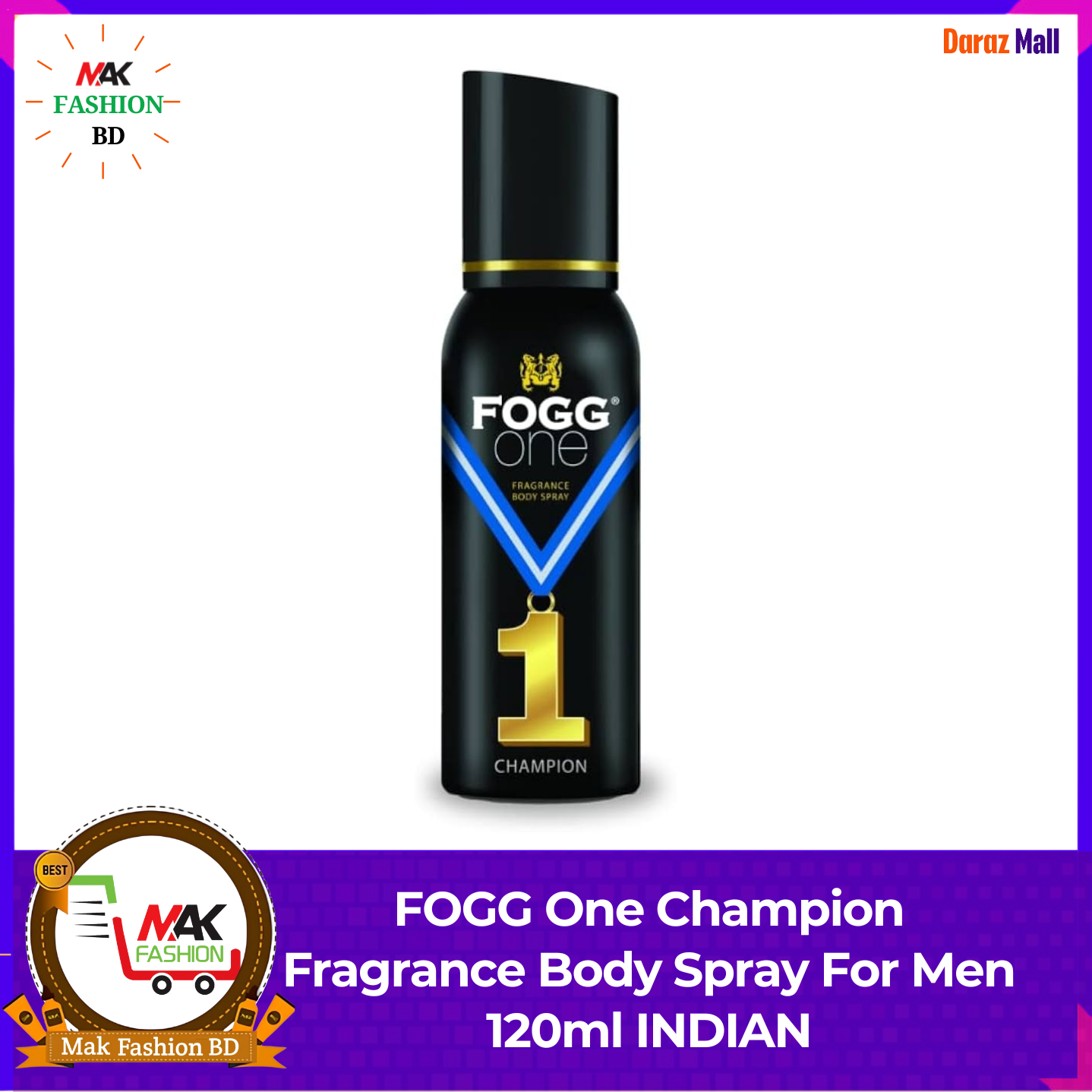 FOGG Fragrance Body Spray One Champion for Men, 120ml INDIAN  399238826