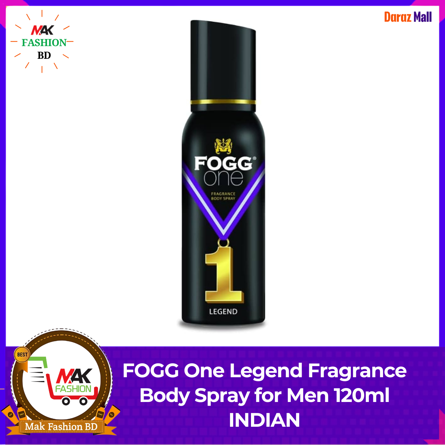 FOGG One Legend Fragrance Body Spray for Men 120ml INDIAN  399237495
