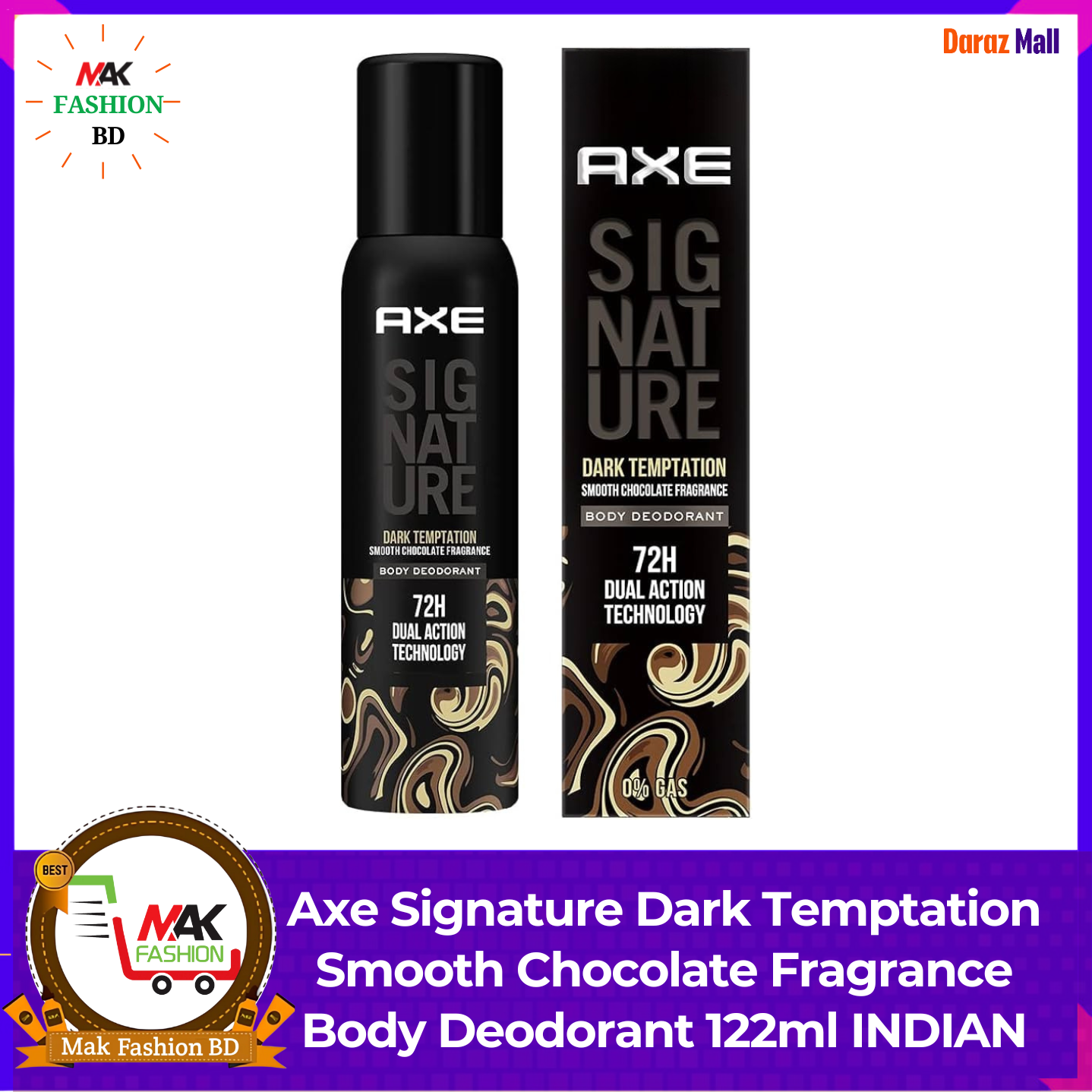 Axe Signature Dark Temptation Smooth Chocolate Fragrance Body Deodorant 122ml INDIAN 399125562