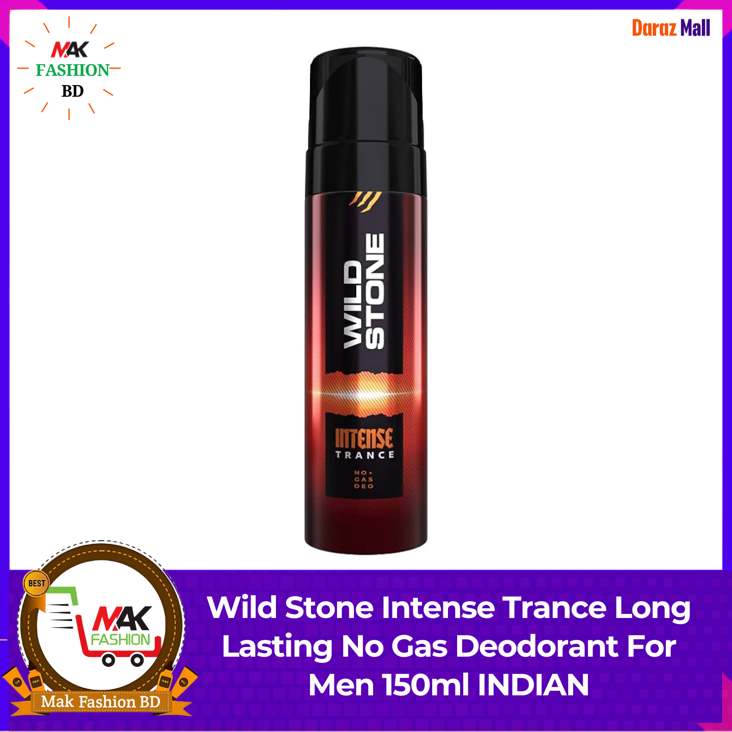 Wild Stone Intense Trance Long Lasting No Gas Deodorant For Men 150ml INDIAN  385197492