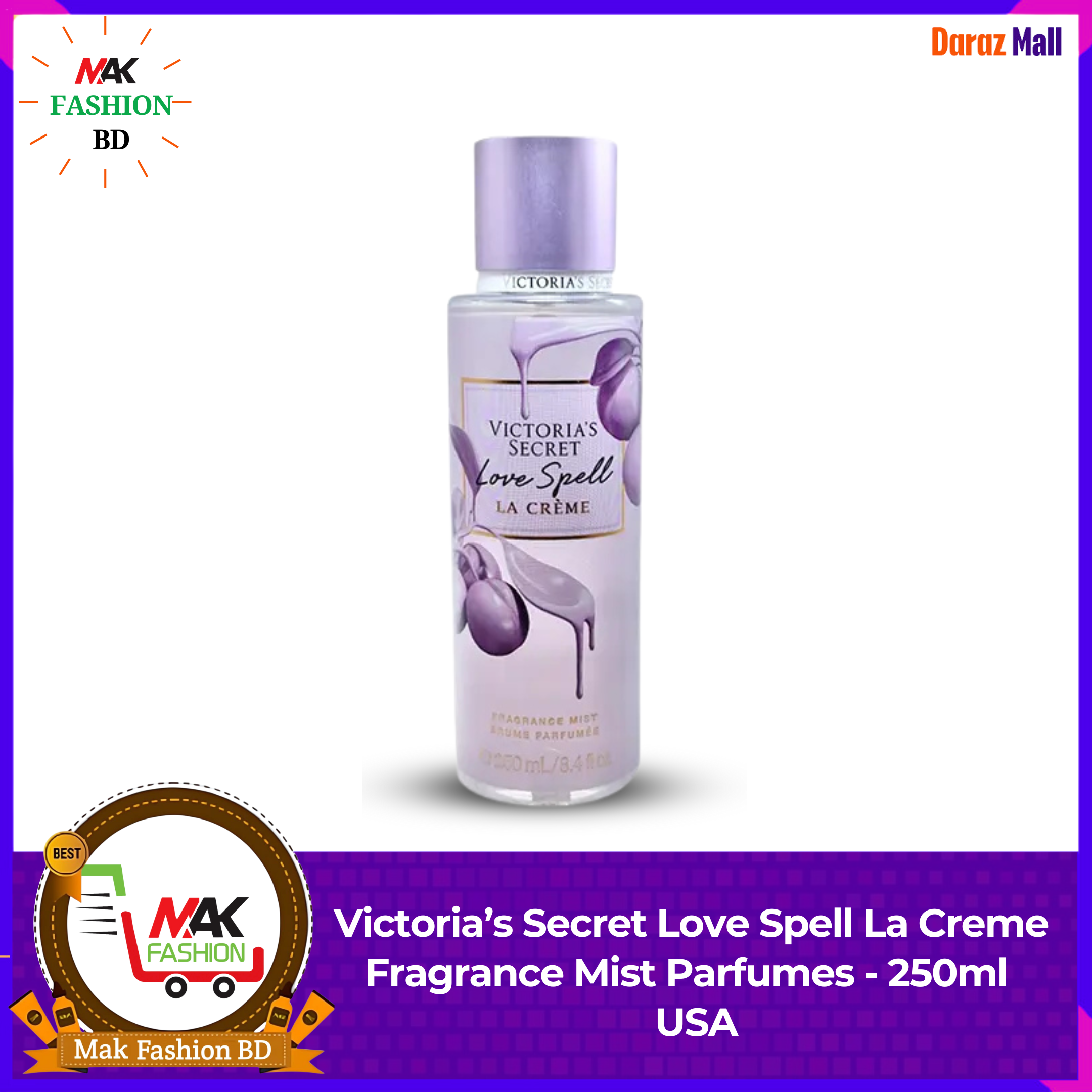 Victoria’s Secret Love Spell La Creme Fragrance Mist Parfumes  250ml USA 529916045