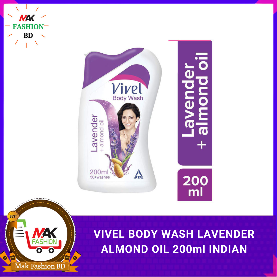 VIVEL BODY WASH LAVENDER ALMOND OIL 200ml INDIAN  320724373