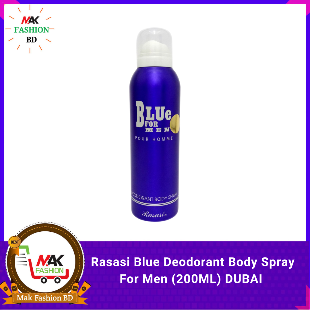Rasasi Blue Deodorant Body Spray For Men (200ML) DUBAI 445559753