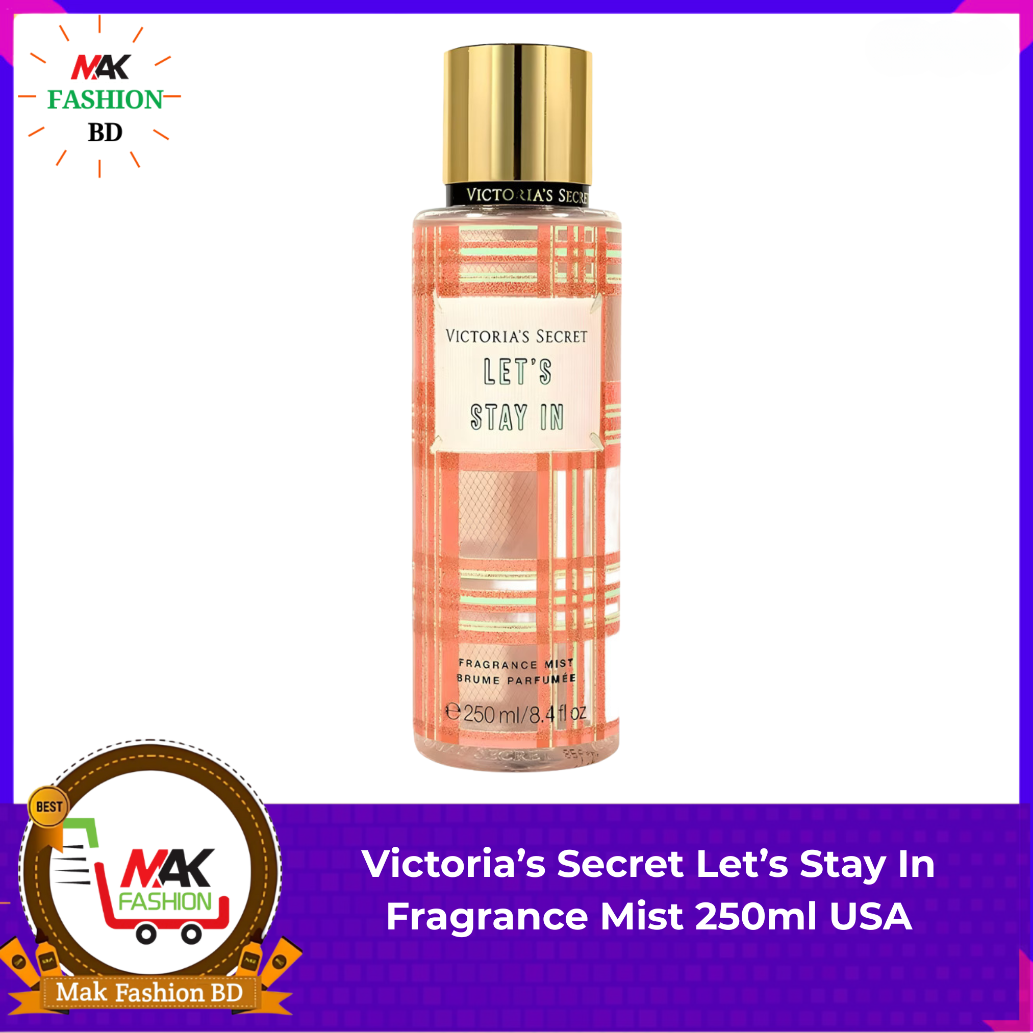 Victoria’s Secret Let’s Stay In Fragrance Mist 250ml USA  543966942