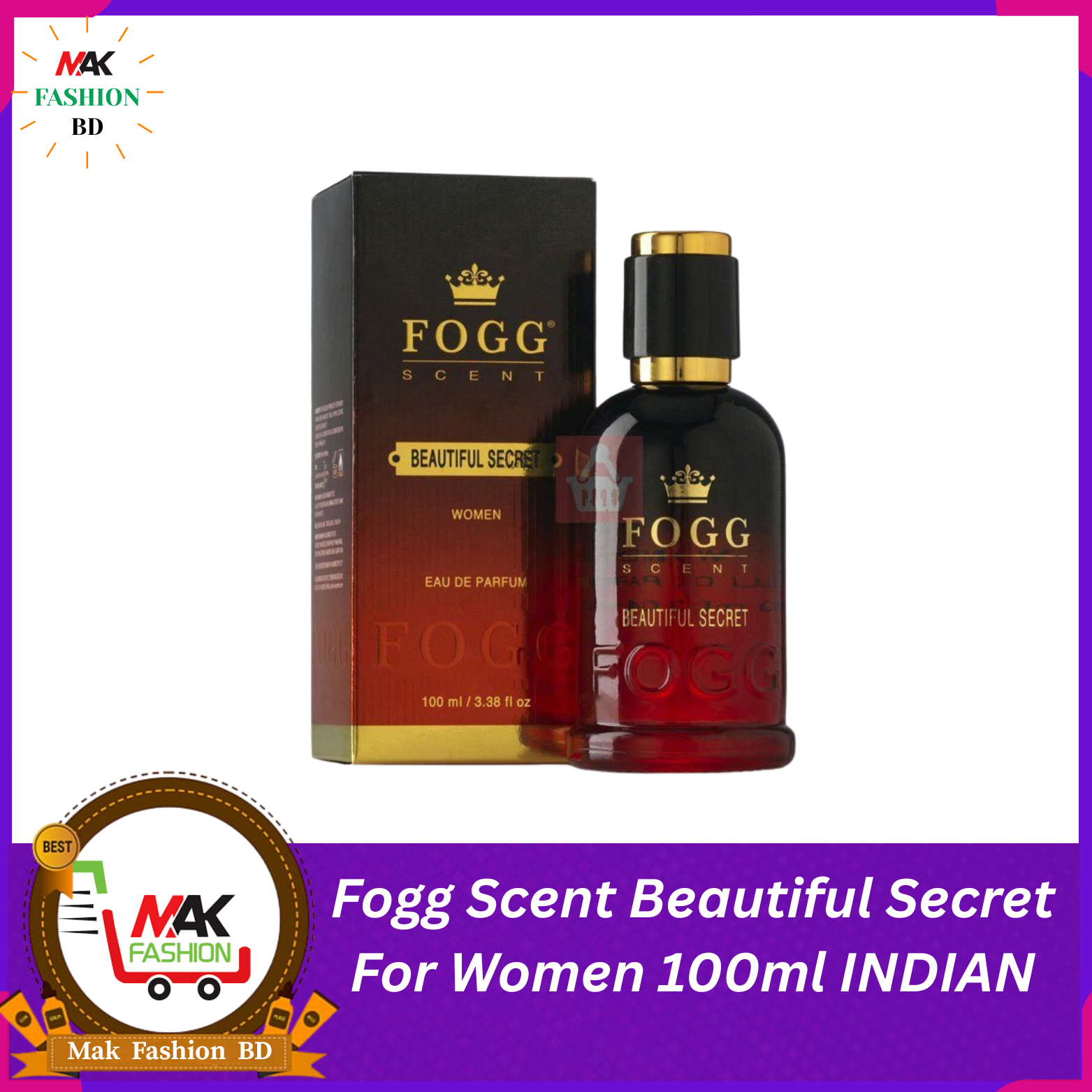 Fogg Scent Beautiful Secret For Women 100ml INDIAN